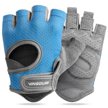 VINSGUIR Workout Gloves for Women and Men, Breathable & Padded Gym Gloves