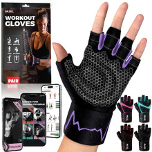 MhIL Workout Gloves for Women – Breathable Gym Gloves for Women with Palm Protection and Enhanced Grip – Padded Weight Lifting Glove for Womens wi