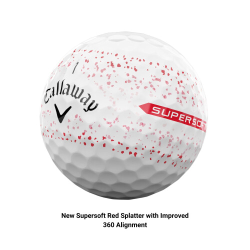 Callaway Callaway Golf Supersoft Golf Balls (2023, Red Splatter) 1