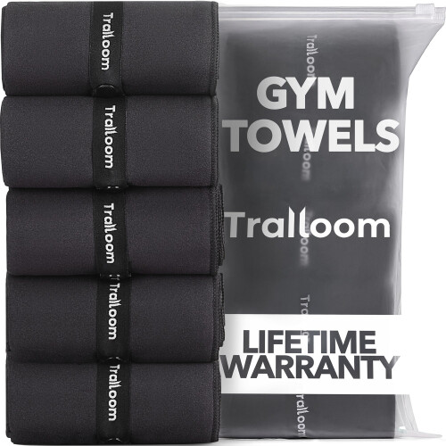 Trailoom Microfiber Gym Towels, Quick Dry, Highly Absorbing, Odor-Free