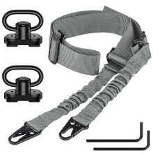Cvlife Two Point Sling Adjustable with 2 Pack 360 Swivel, Grey