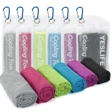 YESLIFE 6-Pack Cooling Towels (40"x 12"), Cooling Neck Wraps, Ice Towel