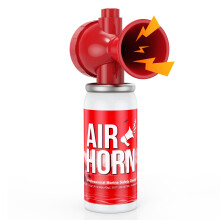 Nicehill Air Horn, 122dB Boat Horn for Safety & Emergency Signal 1 Pack Red