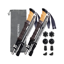 Trekology Trek-Z Cork Grip Collapsible Lightweight Hiking Trekking Poles