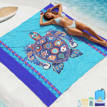 Beach Blanket Waterproof Sandproof Large 78''X81''/10'X9' Beach Towel Mat