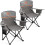 ALPHA CAMP 2-Pack Folding Camping Chair with Cooler Bag & Lumbar Support 1
