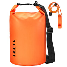 HEETA Waterproof Dry Bag for Women Men, Roll Top Lightweight Dry Storage Bag Backpack with Emergency Whistle for Travel, Kayaking, Boating, Camping, B