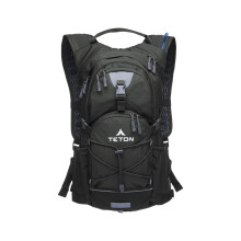 Teton Oasis Hydration Backpack – Lightweight Water Pack with Bladder for Hiking, Running, Cycling, Biking – 18L/22L Sizes – Sewn-in Rain Cover