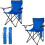 Damei century Folding Camping Chairs, for Beach, Lawn, Yard, 2-Pack Blue 1