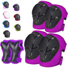 HocIece Kids/Youth Knee Pads for Kids 3-14Years Boys Girls 6 in 1 Kids Protective Gear Set Adjustable Knee Pads, Elbow Pads, for Skating Cycling Bike