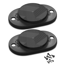 GMW Gun Magnet [2-Pack] | 30 lbs. Rating Magnetic Gun Mount | HQ Rubber Coated Gun Magnet Buckler Series for Car, Truck, Desks, Safes, and Walls | Ind