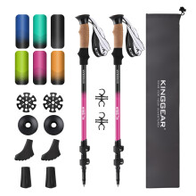 KINGGEAR Trekking Poles 7075 Aluminum Lightweight Hiking Sticks