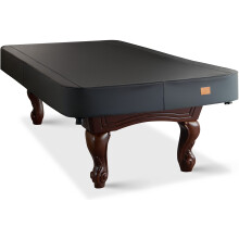 BEARCOVER Heavy Duty Leatherette Billiard Pool Table Cover, Waterproof & Tearproof Cover for Pool Table 7/8/9FT (Black Charcoal/Matte, 8FT-(100"LX 56"