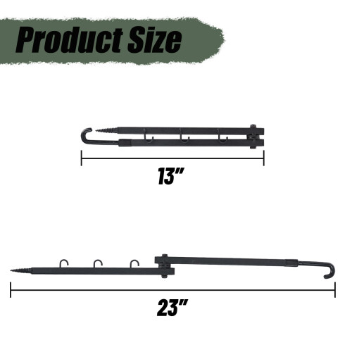 Highwild Tree Stand Folding Bow Hanger Gear Hanger Multi Hanger - Pack of 3 2