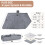 Tirrinia Waterproof Outdoor Blanket with Sherpa Lining, Windproof Foldable 5