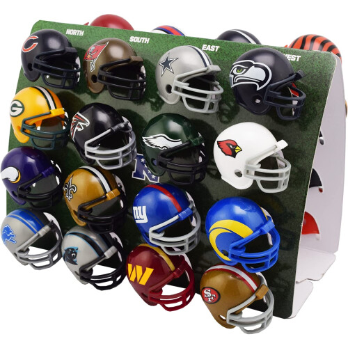 Riddell 32 Piece NFL Helmet Tracker Set - Gumball Size Helmets 1