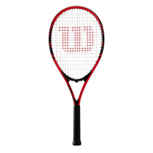 Wilson Federer Adult Recreational Tennis Racket - Grip Size 3 - 4 3/8", Red/White/Black