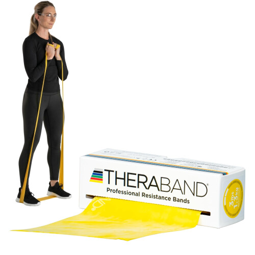 TheraBand THERABAND Resistance Bands, Exercise Band, Physical Therapy, Rubber, Yellow
