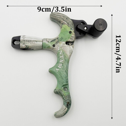 sntxmy Bow Release for Compound Bow, Archery Release Trigger, Compound Bow Release, Thumb Release. (4 Finger Bow Release, Camo) 1