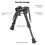CVLIFE 6-9 Inches Bipod Adjustable Super Duty for Solid Support 2