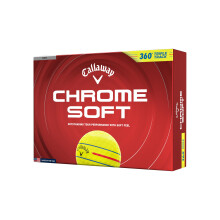Callaway Golf Chrome Soft 2026 Golf Balls(360 Yellow Triple Track,One Dozen)