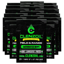 Clenzoil Field & Range Single-Use CLP Gun Cleaning Wipes - 20-Wipe Pack