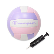 Champion Volleyball with Ball Pump (Official Size, Pastel), PVC Exterior Volleyball with Reinforced Seems, for Indoor and Outdoor Play, PE Classes, Pr