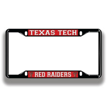 Elite Fan Shop Texas Tech Red Raiders License Plate Frame Black
