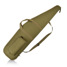 AUMTISC Soft Rifle Case 41/45/49 Padded Shotgun Gun Bag for Storage Scoped Rifles with Zippered Pocket, Detachable Shoulder Sling (Khaki-48-Fits Item