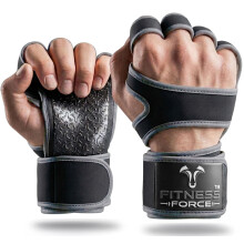 FITNESS FORCE Ventilated Weight Lifting Workout Gloves for Men & Women