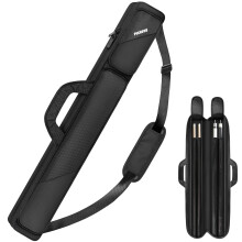 PEKREWS Pool Cue Case, Pool Stick Case 2x2 with 2 Accessories Pockets