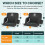 HOPERAN 25in Stadium Seats for Bleachers with Back Support, Extra Wide, 1PC 2
