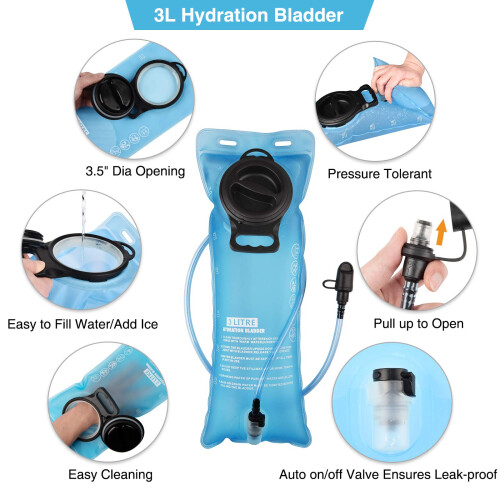 NOOLA Hydration Backpack with 3L Water Bladder, Tactical Pack for Hiking 1