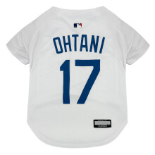 MLBPA Dog Jersey - Shohei Ohtani #17 Pet Jersey - MLB LA Dodgers Mesh Players Cat Jersey, Size X-Large