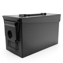 PATRON 50 Cal Ammo Can Metal 9mm Ammo Box Storage Crate Case for Shotgun Bullet Rifle Nerf Ammunition Waterproof Case-Gard Organizer for Men,Gift Boxe