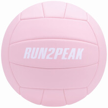 RUN2PEAK Soft Pink Volleyball Ball for Indoor Outdoor Beach Pool Game Play Volley Balls for Adult Team Beginners PU Training Practice Volley Ball Offi