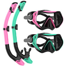 JRing Snorkeling Gear for Adults Snorkel Set, Anti Fog Goggles,Dry Snorkel