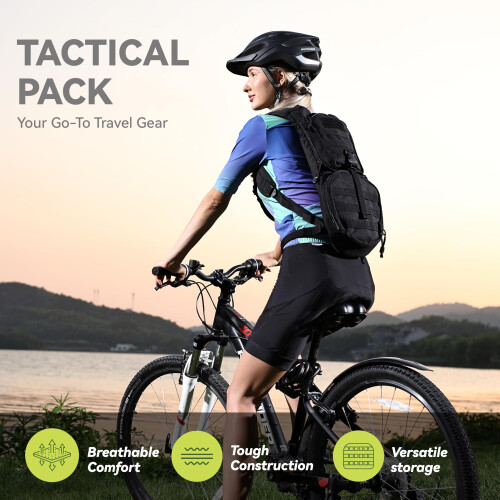 MARCHWAY Tactical Molle Hydration Pack Backpack with 3L TPU Water Bladder 1