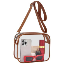 Busiuw Clear Bag for Stadium Events Approved Sports Fan Handbags &Purses