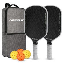OWOFURY Fiberglass Pickleball Paddles Set of 2 PP Honeycomb Core Control