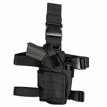 Drop Leg Holster Airsoft Holster Thigh Pistol Gun Holster Tactical Leg Harness Right Hand Adjustable (Black (Right))