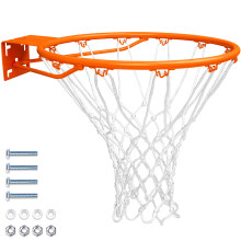 GoSports Universal Regulation 18 Inch Steel Basketball Rim-Use for Replacement or Garage Mount