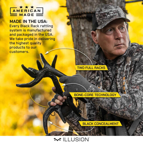 Black Rack - Premium Deer Rattling System by Illusion| Deer Call 2