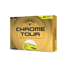 Callaway Golf Chrome Tour 2026 Golf Balls(360 Yellow Stripe,One Dozen)