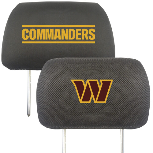 FANMATS NFL Washington Commanders 2-Pack Headrest Cover Set