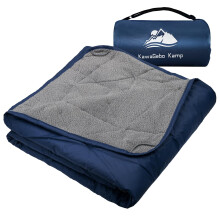 KawaGebo Kamp Large Waterproof Outdoor Blanket Thick Fleece 80" x 58"
