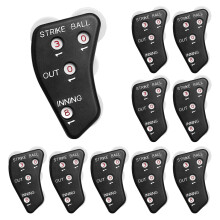 10 Pcs 4 Wheel Baseball Umpire Clicker, Black Umpire Indicator Umpire Gear