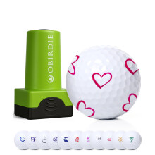 Obirdie Self-Inking Golf Ball Stamp | Chic & Fun Golf Ball Stamper | Fast-Drying, Waterproof Golf Ball Marker Stamp | Reusable Golf Accessories for Wo