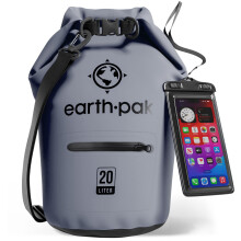 Waterproof Dry Bag with Zippered Pocket - 20L Kayaking Boating Fishing