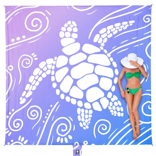 WEKAPO Beach Blanket Waterproof Sandproof Oversized Extra Large Sand Free